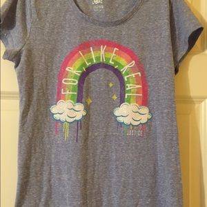 50% OFF!  (Price shown is sale price). Girls Justice size 18 bundle shirts